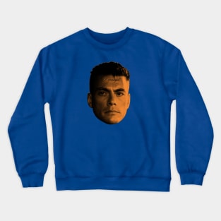 Jean Claude Van Damme "Dammaged" forehead tattoo Crewneck Sweatshirt